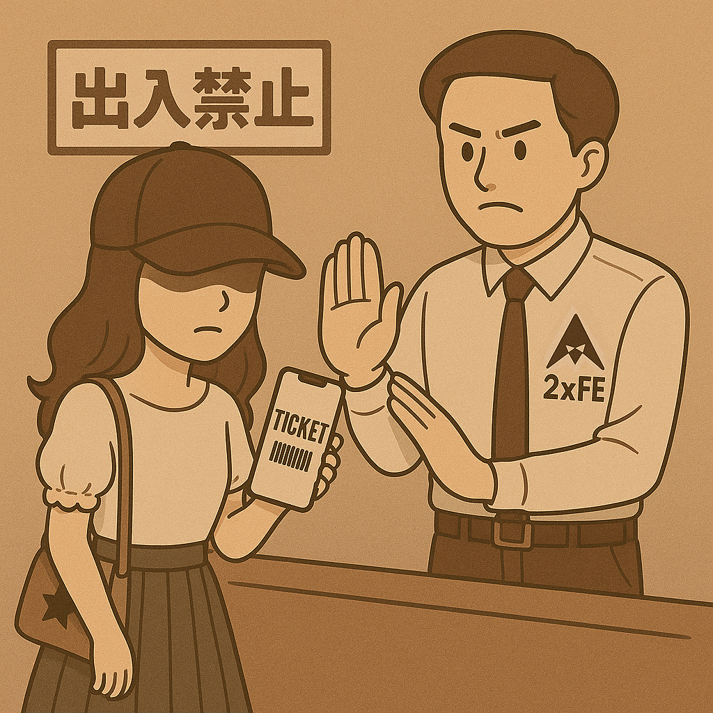 チケット注意喚起